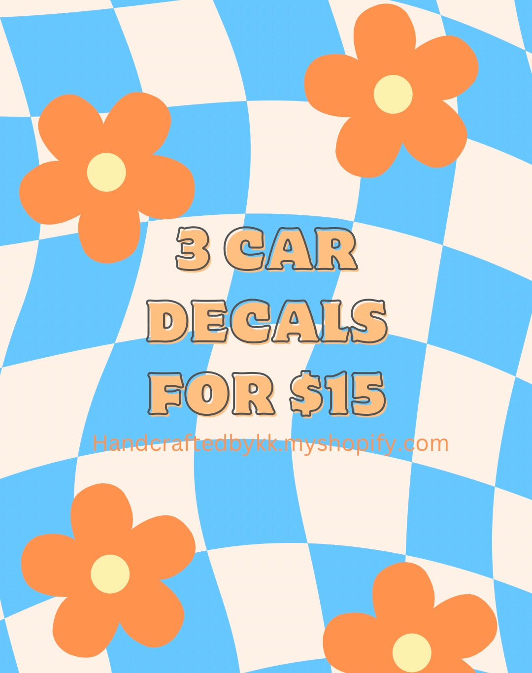 3 Decals for $15