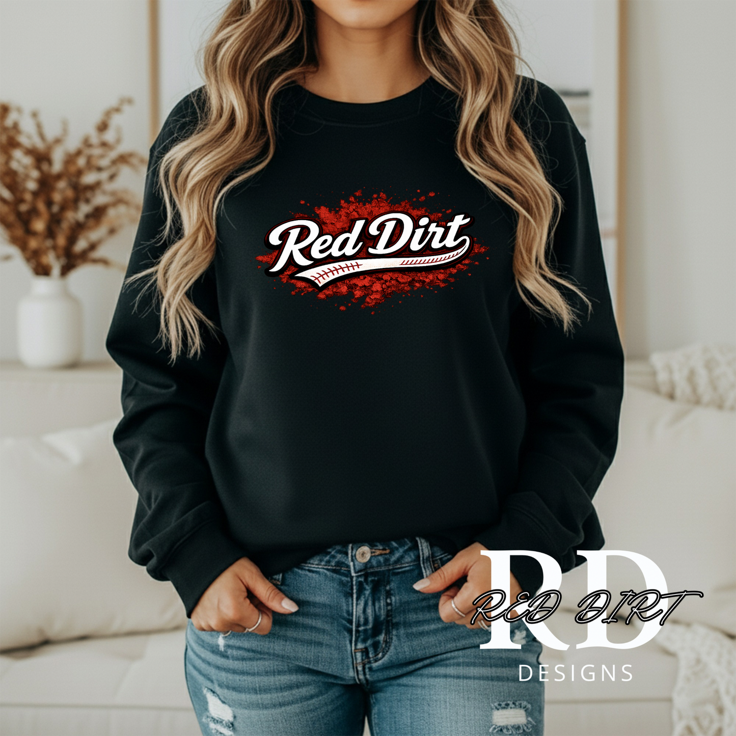 Red Dirt Baseball- Black
