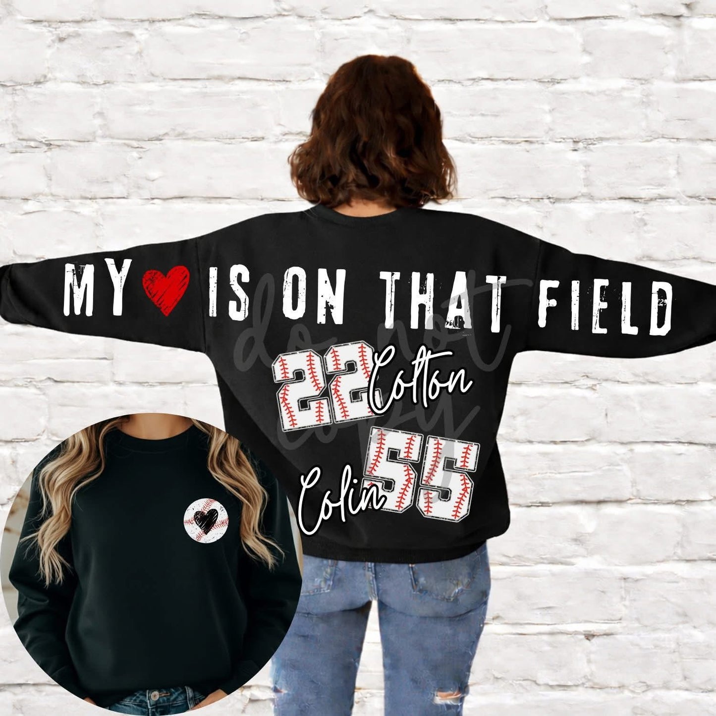 Custom mama full across the back w/ pocket design SWEATSHIRT