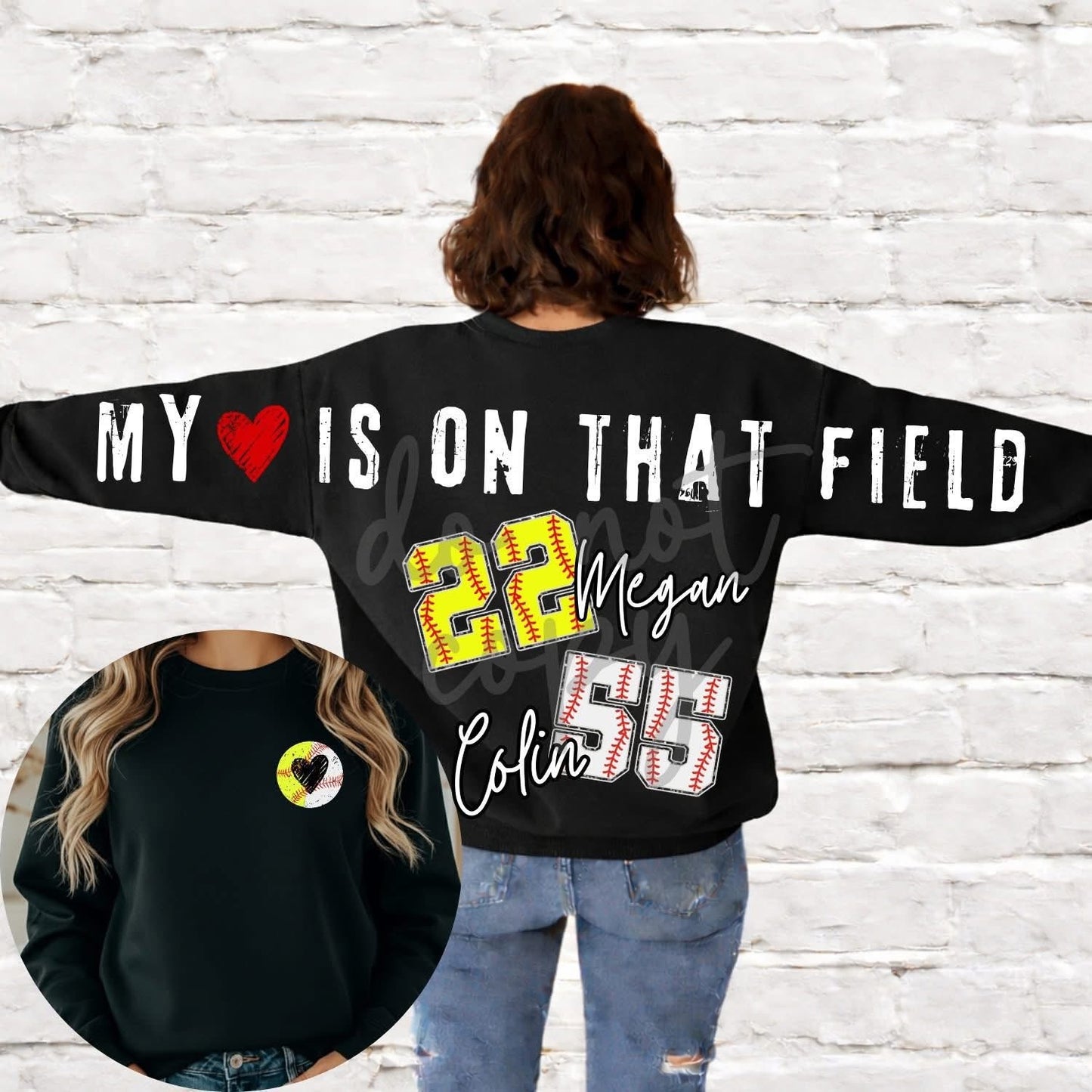 Custom mama full across the back w/ pocket design SWEATSHIRT