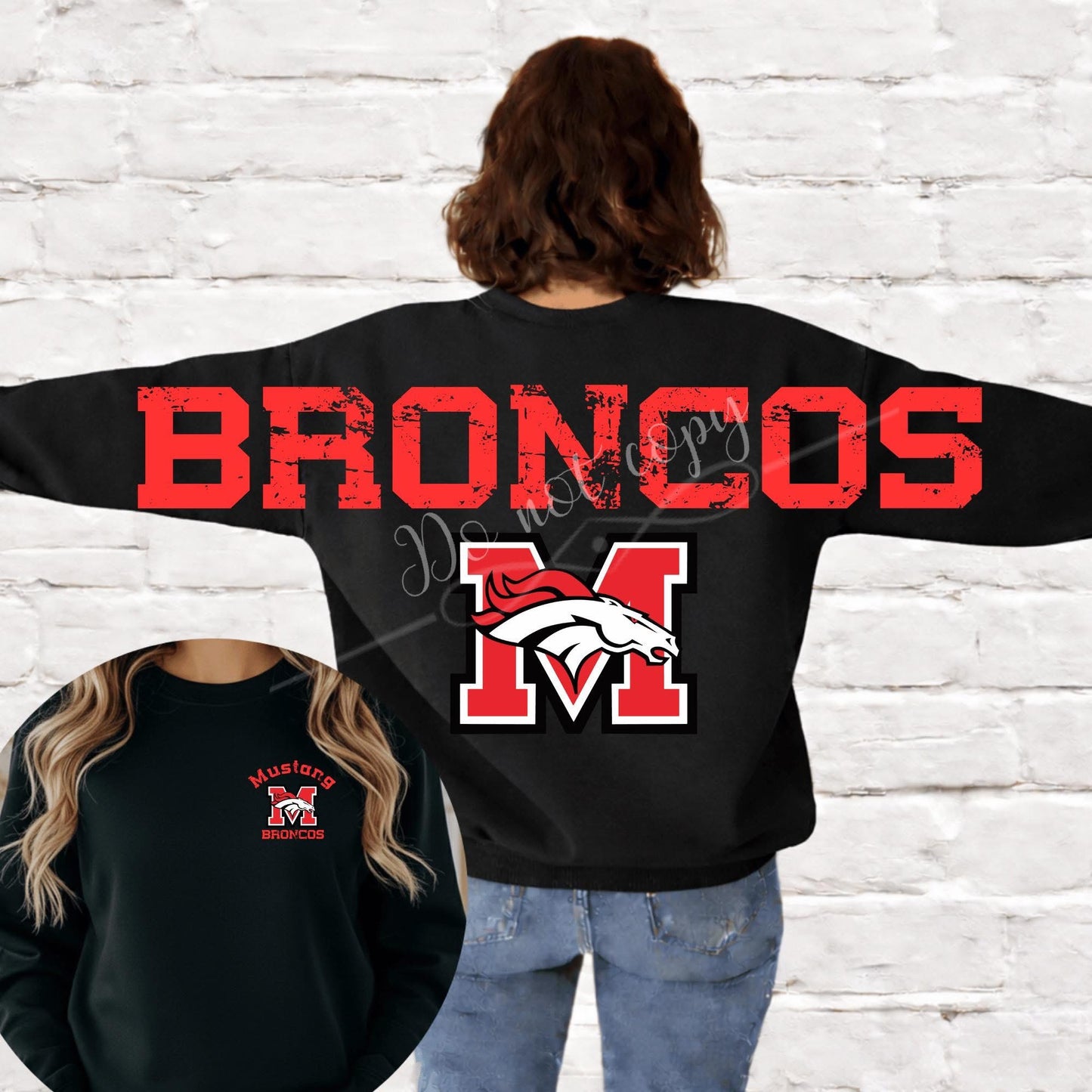 Custom mama full across the back w/ pocket design SWEATSHIRT