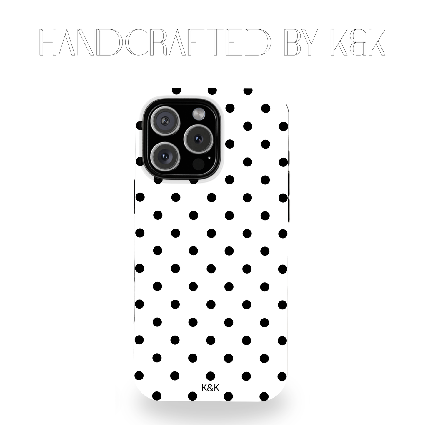 W&B Polka Dot IPhone Case