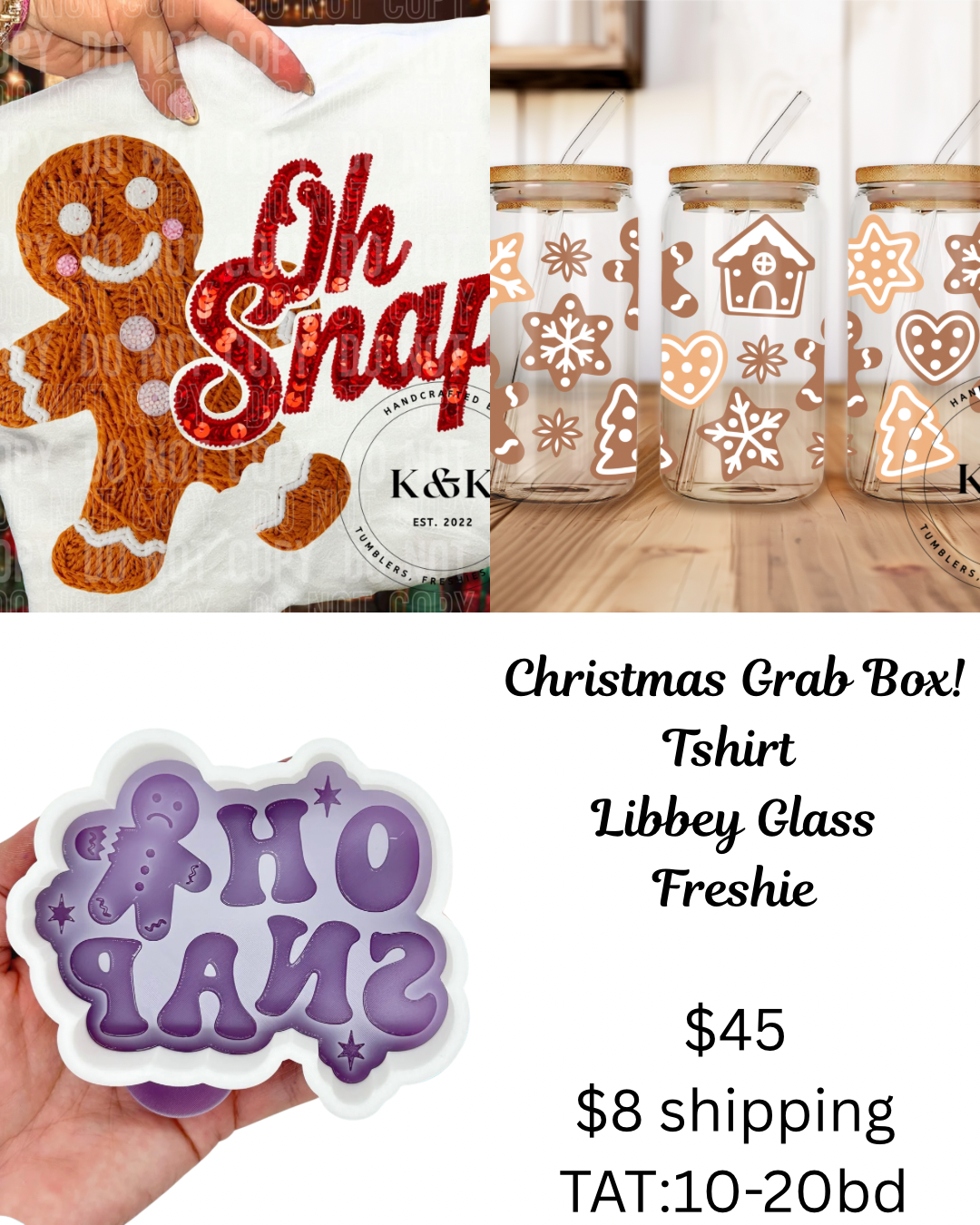 Gingerbread Christmas Grab Box