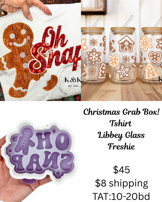 Gingerbread Christmas Grab Box