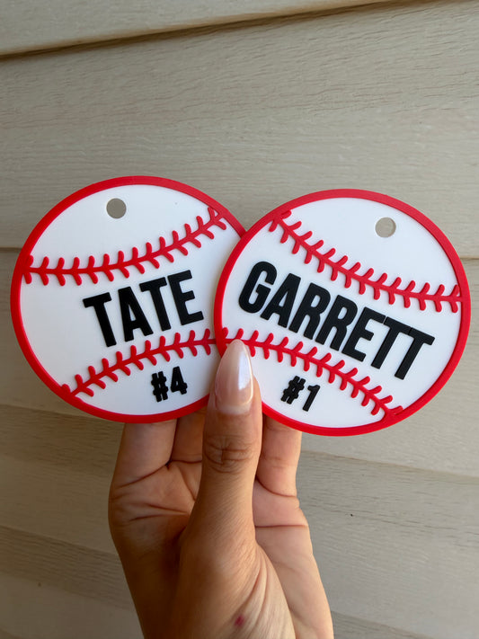 Baseball Bag Tag