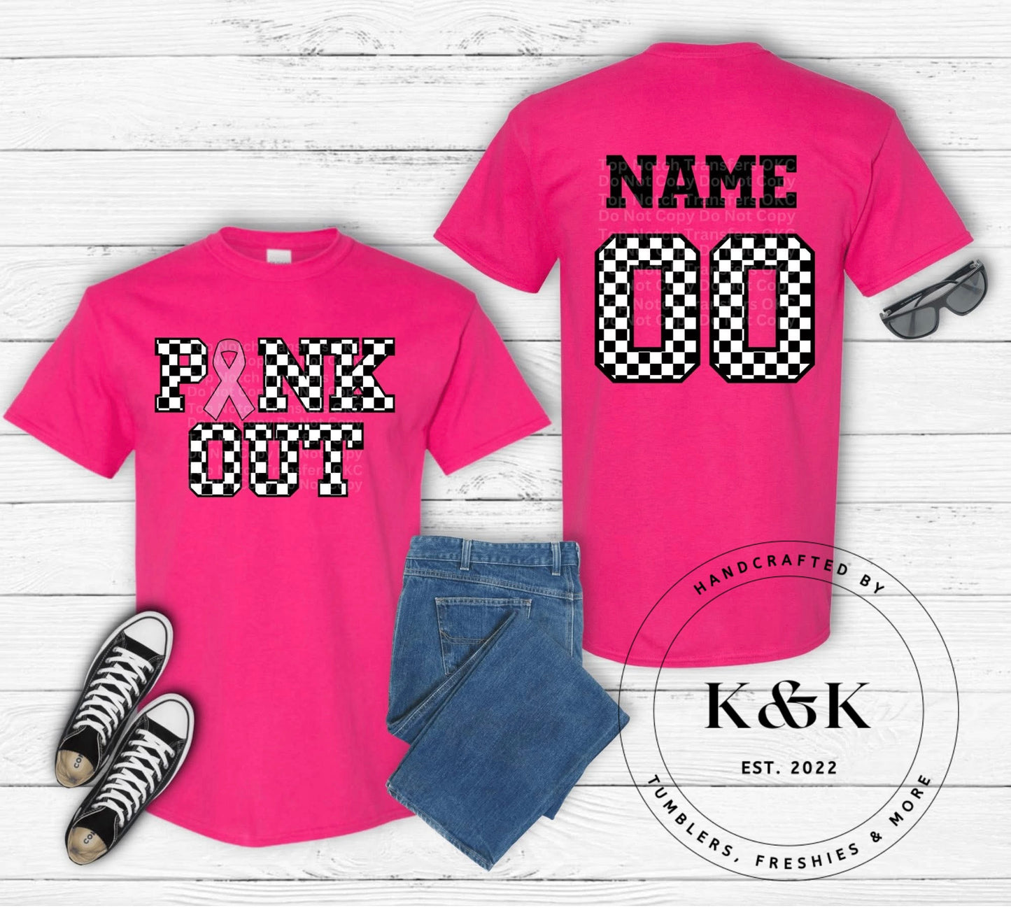 Pink Out Custom Name/ Number