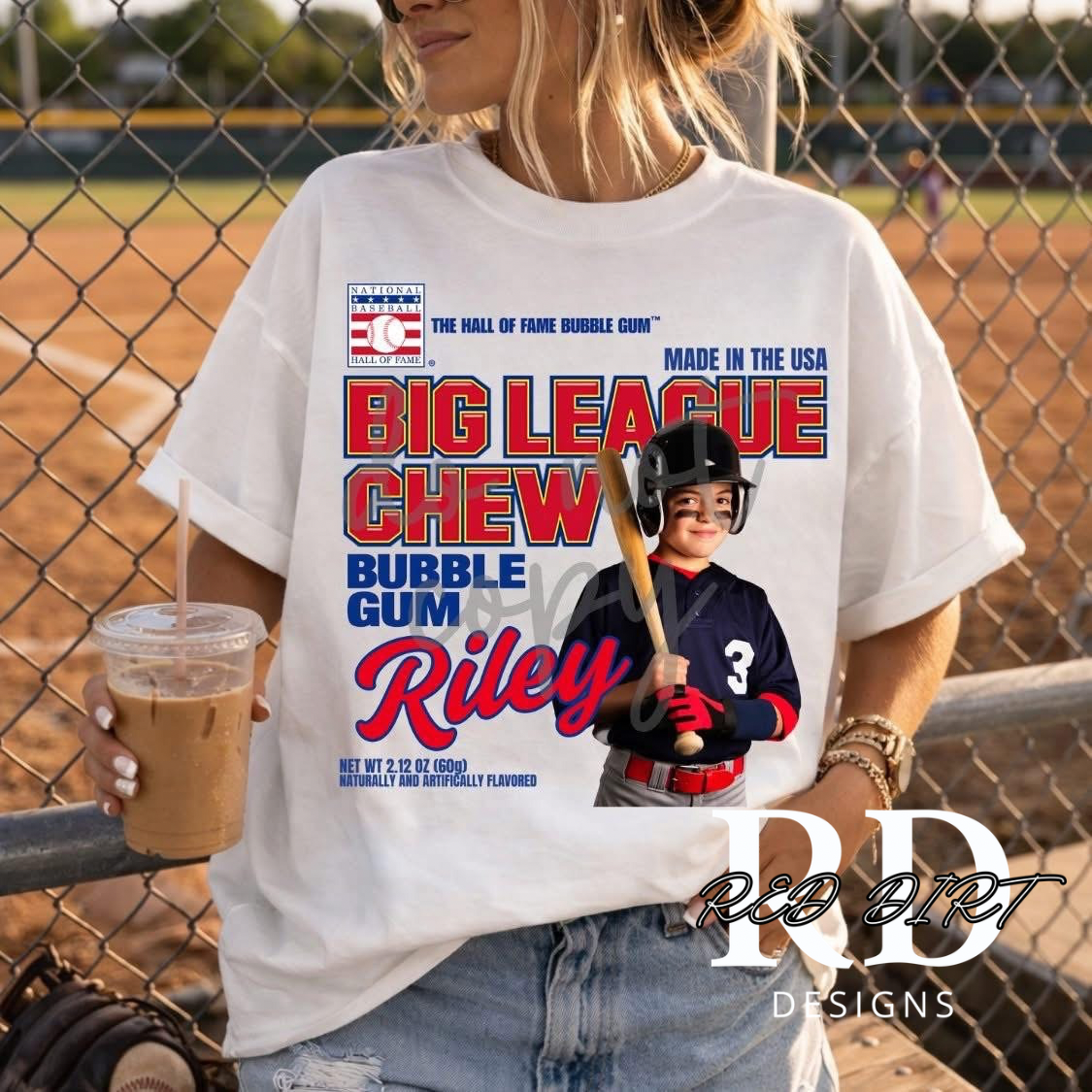 Custom Big League Chew - Email picture w/ order # to reddirtdesignss@gmail.com