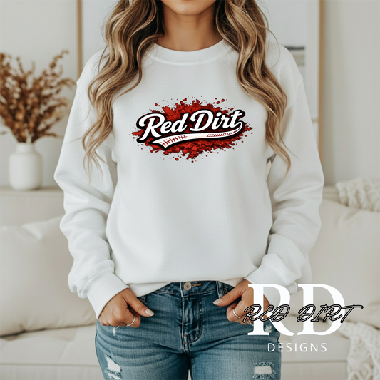 Red Dirt Baseball- White