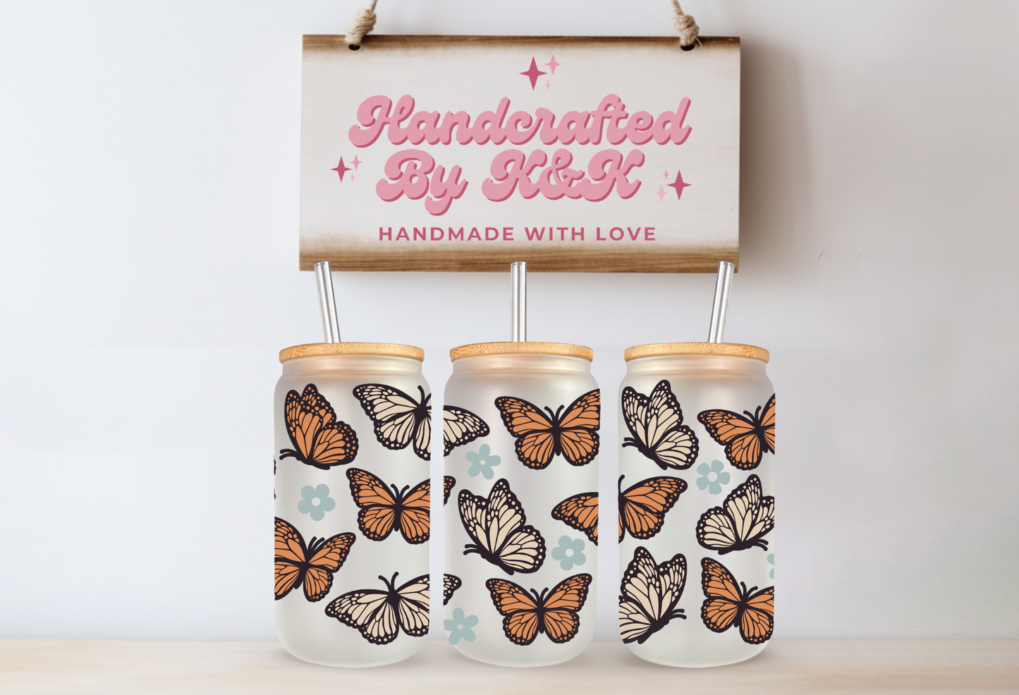 Flower Butterflies Libbey