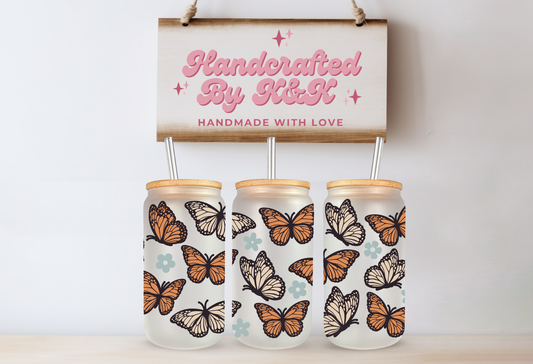 Flower Butterflies Libbey