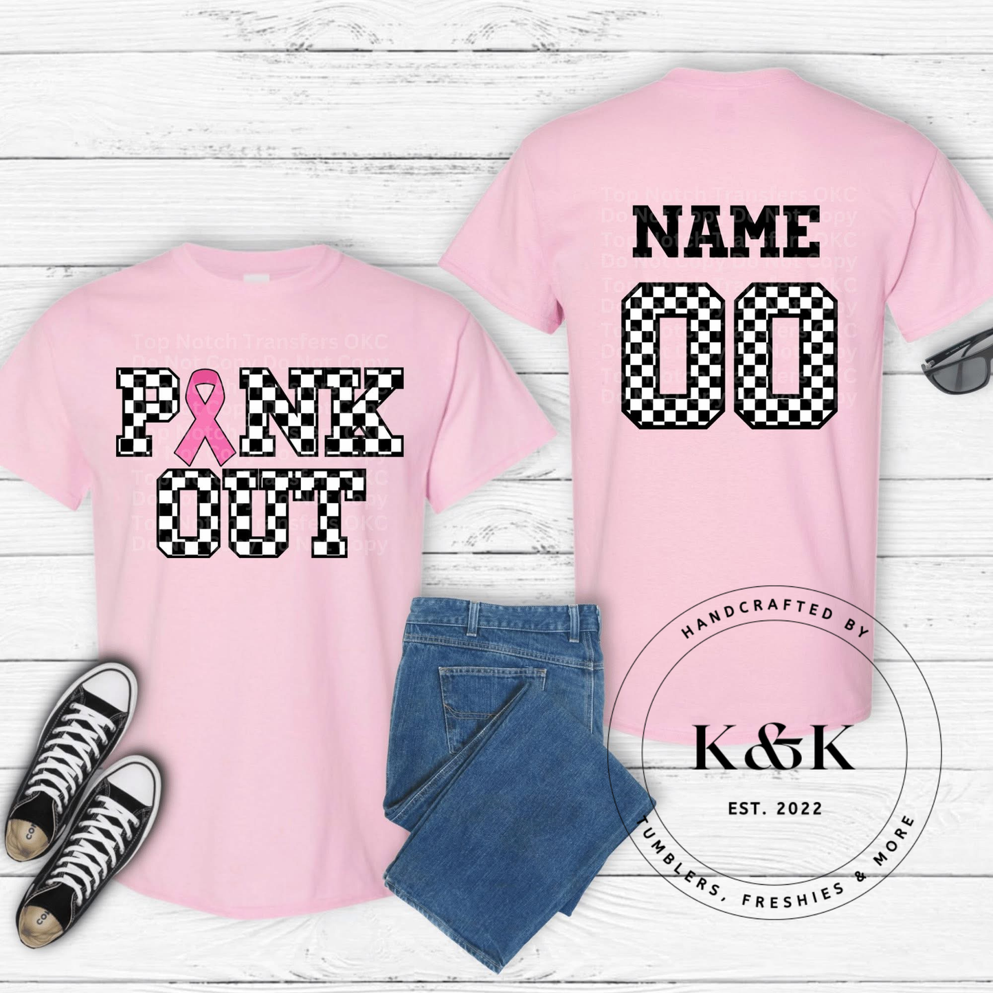 Pink Out Custom Name/ Number
