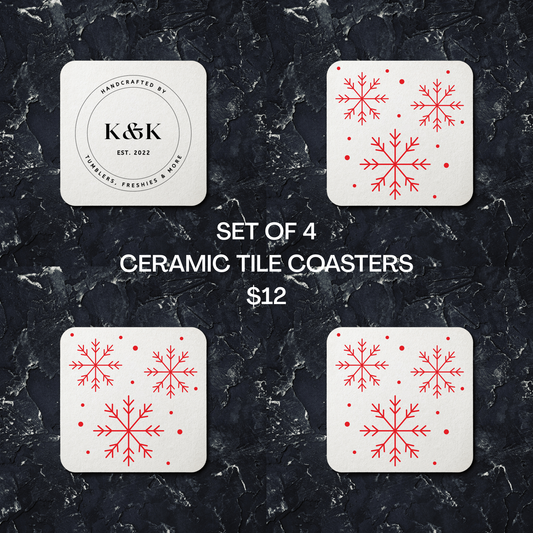 Snowflake Cluster Coasters
