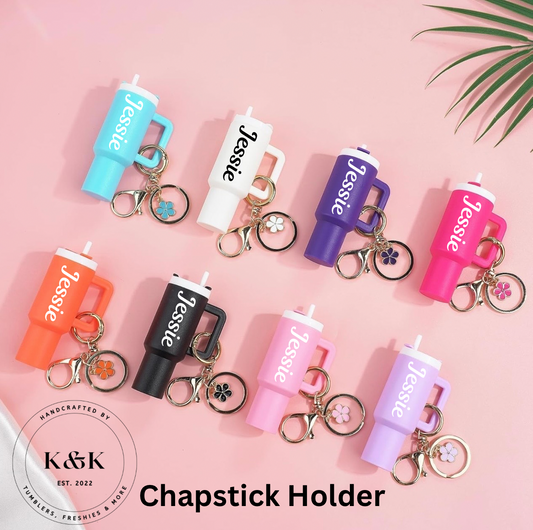 Chapstick Holder Keychains